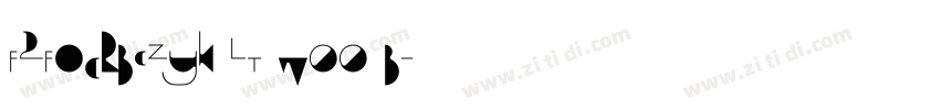 F2FOCRBczyk LT W00 B字体转换